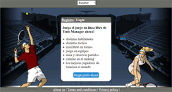 Desktop Screenshot of es.onlinetennismanager.org