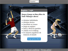 Tablet Screenshot of es.onlinetennismanager.org